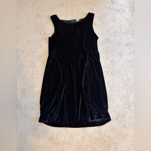 Vintage Black Velvet Dress